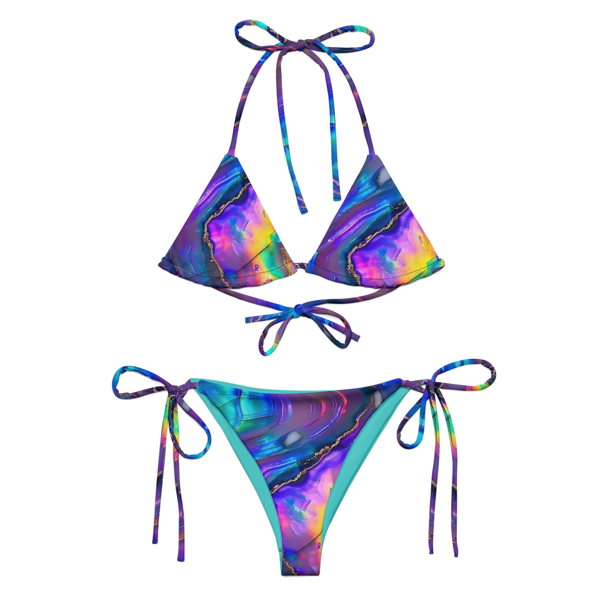 Island Amethyst String Bikini Set
