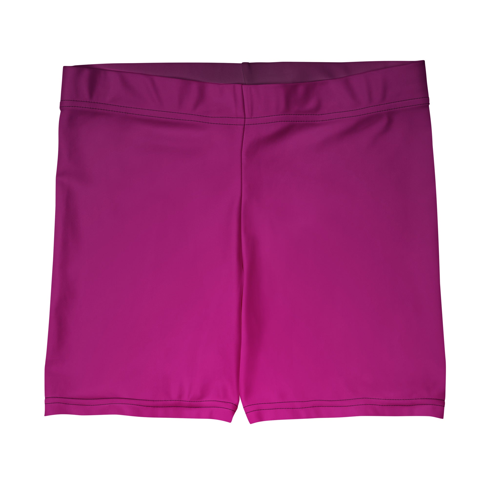 Gradient Dark Pink & Black Curvy Shorts